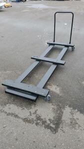 Heavy-Duty Flatbed Cart, Steel, 6ft x 2ft, 1000 lbs Capacity