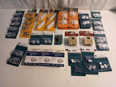 (47) Assorted Sliding Window Locks, Vinyl Window Lock and More