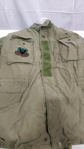 Olive Green M-65 Field Jacket Size Medium Long