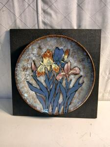 Vintage Continental Ceramic Wall Plate Decor -20"x20"