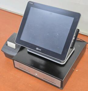 NCR 7702 Point-of-Sale Terminal w/ Receipt Printer & Cash Drawer