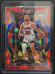 2024-25 Panini Select Basketball Prizm Trading Card, Stephen Curry, No. 7