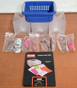 Box of Uline S-10417 Premium Laser Labels, Assorted Reading Glasses & More!