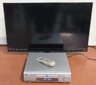 Vizio E320-AO 32" HDTV & Vintage Apex AD-1600 DVD Player w/ Remote