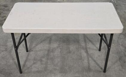 Lifetime Plastic Table - 48"L x 23&frac34;"W x 29"H