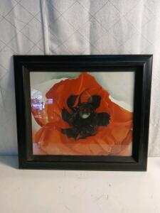 Trademark Fine Art "Poppy" By Georgia O'Keeffe Framed Print -25"x22"