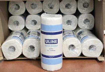 (21) Uline S-7711 2-Ply Paper Towel Rolls