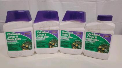 (4) Bonide Chickweed, Clover & Oxalis Killer Concentrate