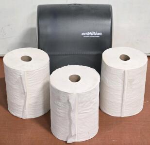 Georgia Pacific enMotion Automated Touchless Dispenser w/ (3) Rolls of Paper Towels