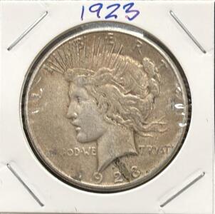 1923 United States Peace Dollar Silver Coin
