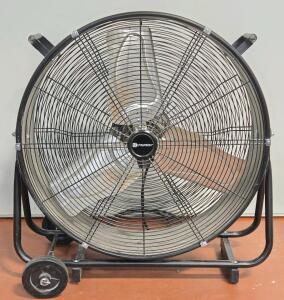 Utilitech 24" 120-Volt 2-Speed High Velocity Indoor Black Industrial Fan