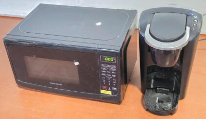 Keurig Coffee-Pod Machine & Farberware Microwave