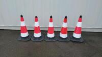 (5) Heavy Duty Traffic Cones