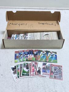 NFL Football Cards Collection, Chargers & Seahawks, Hundreds of Cards