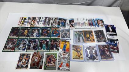Assortment Of Basketball Cards Big Names Like Kobe Bryant Labron James Scottie Pippen , Rookies , Green Cards , Bomb Squad & More