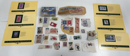 Lot Of Assorted Vintage Stamps & San Francisco Playing Cards