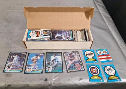 (1) Box Of Assorted Baseball Trading Cards Including HOF, Stars & Rookies