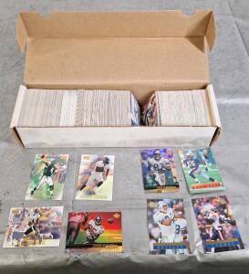 (1) Box Of Assorted Football Trading Cards Including HOF, Stars & Rookies