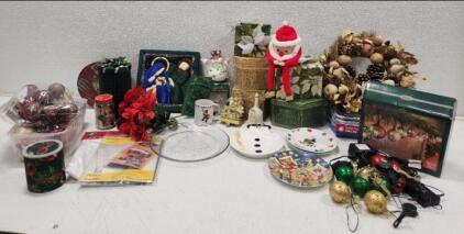 Giant Lot of Assorted Holiday Decor: Disney Princess 1&frac12;' (Pink) Christmas Tree, Staint Patrick's Day Decor, & Much More!! (Please Read Description!!!)