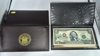 (2) World Reserve Monetary Exchange Idaho $2 Bank Note