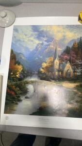 Thomas Kinkade Print Unfraimed