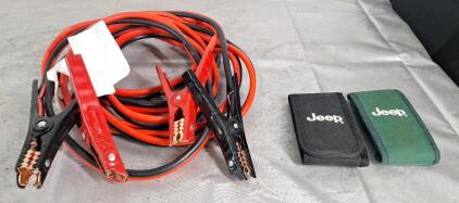 (1) Pair Of Jumper Cables & (2) Jeep Wrangler Top Removal Toolkits