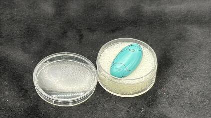 Beautiful 16.85ct. Turquoise Gemstone Oval Cabochon