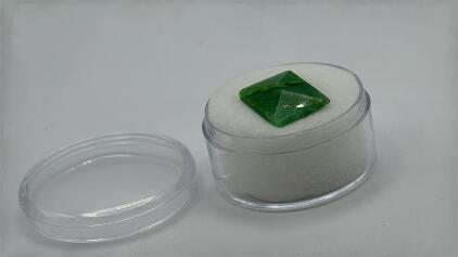 6.65 ct. Natural Green Emerald Faceted Emerald Cut Colombian Gemstone