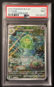 2025 Pok&eacute;mon Duosion Illustration Rare Card, PSA 9, #119/068