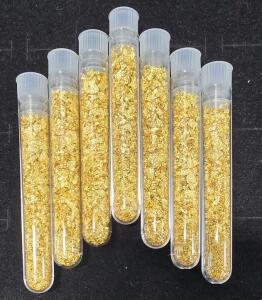 (7) Tubes of Flake Gold/Gold Leaf
