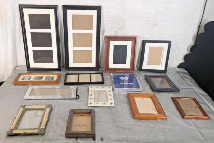 (14) Assorted Sized Picture Frames