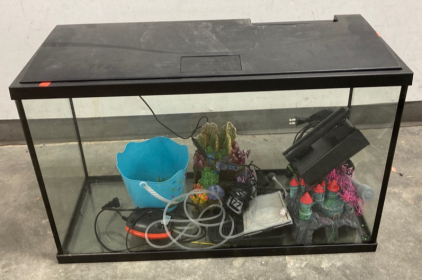 Fish Tank with Supplies