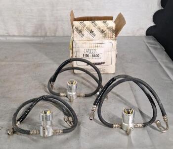 (3) 100 PSI 16" Stainless Steel Cat Eye Tire Pressure Monitoring System Units, Link #6100AB00<br/>