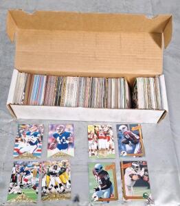 (1) Box Of Assorted Football Trading Cards Including HOF, Stars & Rookies