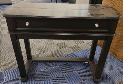 Ashley Furniture T381-5 Accent Desk, Almost Black, 1 Drawer, Made in China 46 in x 18 in x 37 in (121.92 cm x 45.72 cm x 76.2 cm)