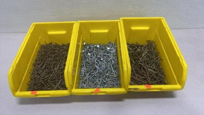 Assorted Steel Nails, Common & Roofing Types, Galvanized, 300-500 Count