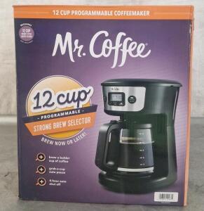 (1) Mr Coffee 12-Cup Programmable Coffee Maker