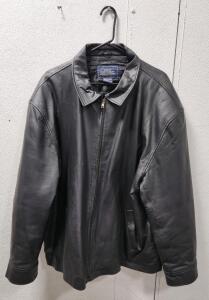 (1) Great Northwest Clothing Company 100% Black Leather Jacket