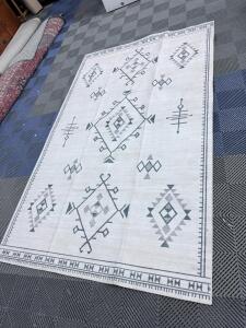 Revel BIRV30A Area Rug, 5' x 8', Multi Geometric Pattern