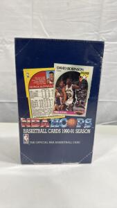 Sealed Box Of NBA Hoops 1990-91 Season Basketball Cards