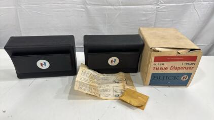 New Old Stock (NOS) Buick Approved Accessories Tissue Dispensers In Its Original Box.