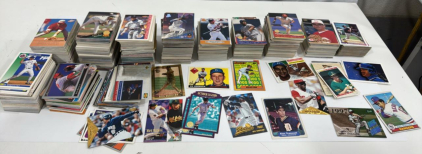 Assorted Lot Of 100&rsquo;s Of Baseball Cards Rookies, Big Names , Inserts, Halo&rsquo;s & More