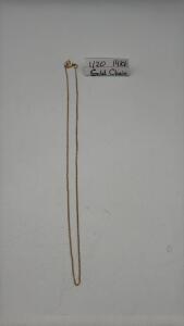 13&rdquo; 14K Gold Chain