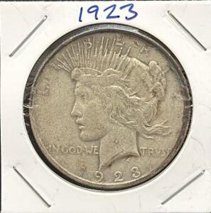 1923 Peace Silver Dollar, 90% Silver, Philadelphia Mint
