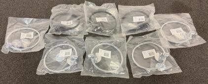 BRAND NEW PRODUCTS!! (8) Delta Portman Towel Rings Including 5 In Polished Chrome And 3 In Tuscany Bronze