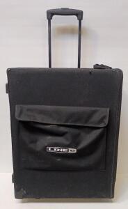 Line 6 Firehawk 1500 Roller Bag Designed To Transport and Protect A Stage Amplifier. 31"x22"x14"