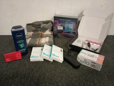 Airbrush Makeup Jt, (4) Large Women's Flannels, LED Light Strip, Variety Of Makeup And More