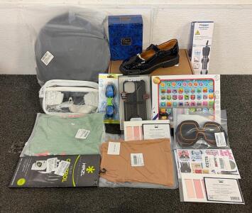 BRAND NEW PRODUCTS!! Including (1) 50W Adjustable Aquarium Heater, (1) Learning Tablet Toy, (1) Pair Of Mary Jane Shoes Women Platform Non-Slip Classics Round Toe Ankle Strap Brogue Style, And More!!