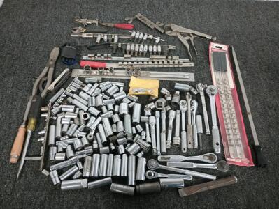 Large Quantity Of Sockets, Rachets, Socket Holders, And More!