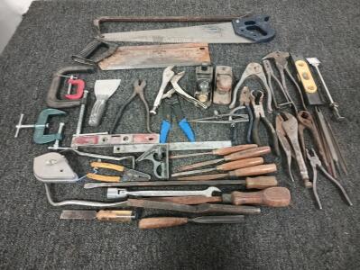 Tools! Huge Quantity Of Tools Mostly Older Made In USA, Pliers, Saws, Chisels, Specialty Tools And Lots More!
